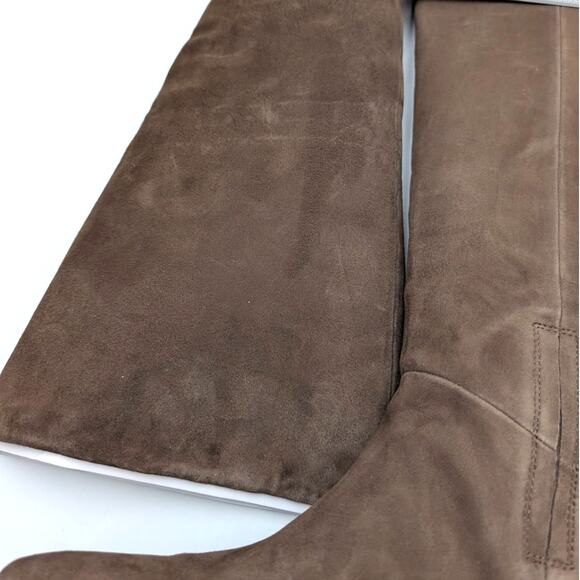 Vince Ramona Square Toe Wide Calf Riding Boots Women's Dark Brown Size US7 EU37 - Picture 7 of 12